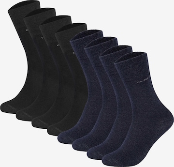 camano Socks in Blue: front