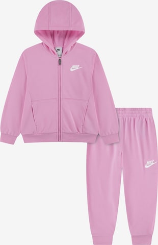 Nike Sportswear Joggingpak 'CLUB' in Roze: voorkant