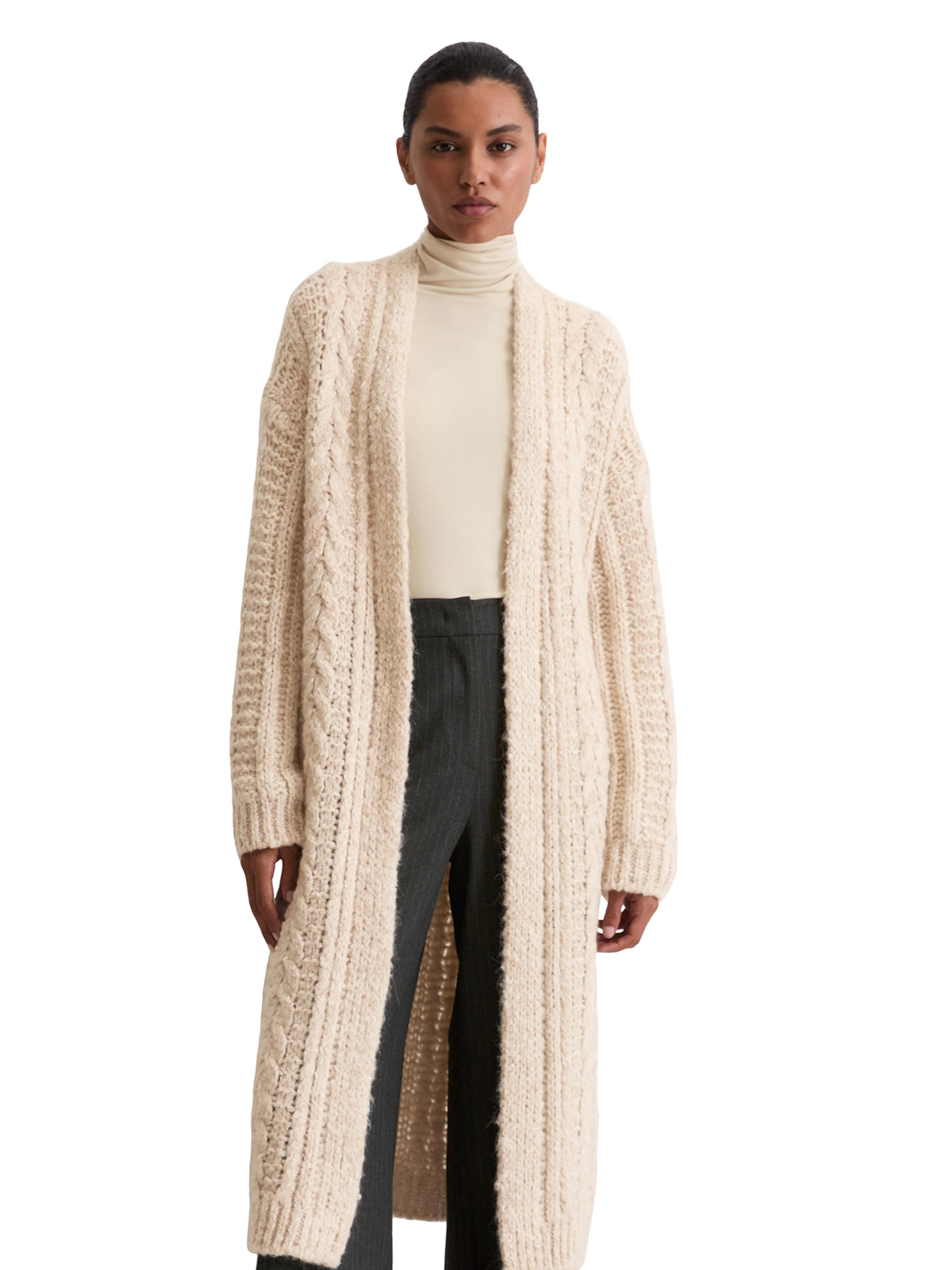 Marc O'Polo Knit cardigan in Beige: front