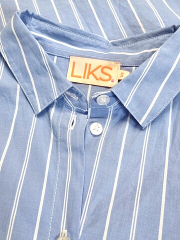 LIKS. Munich Blouse 'Damenbluse mit Print COSY aus Baumwolle - GloriaC' in Blauw