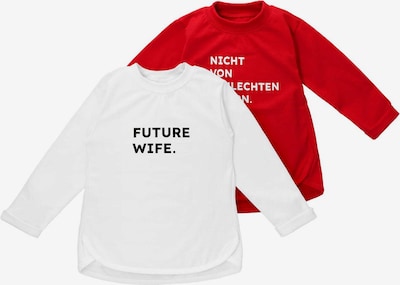 Baby Sweets Shirt in rot / schwarz / weiß, Produktansicht