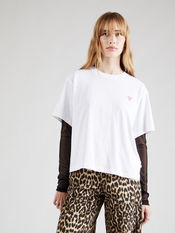 GUESS JEANS Μπλουζάκι σε λευκό: μπροστά