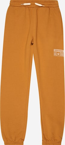 CONVERSE Zwężany krój Spodnie w kolorze brązowy: przód