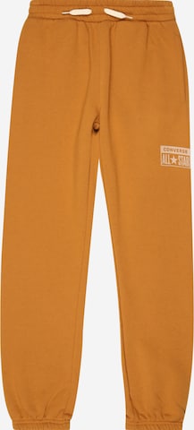 CONVERSE Tapered Broek in Bruin: voorkant