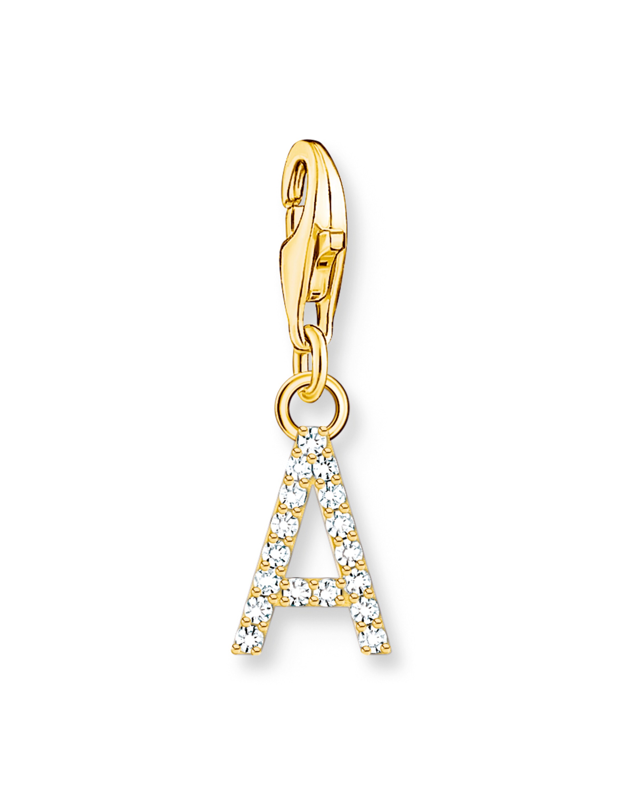 Thomas Sabo Pendant 'Buchstabe A' in Gold: front