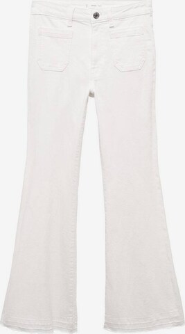 MANGO TEEN Flared Jeans 'pocket' in Weiß: predná strana