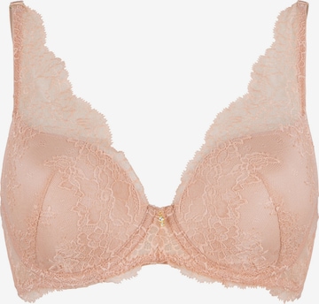 LingaDore Triangle Bra in Beige: front