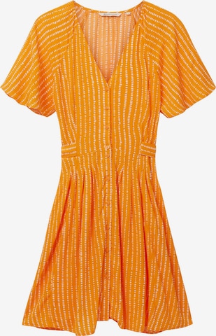 TOM TAILOR DENIM Blousejurk in Oranje: voorkant