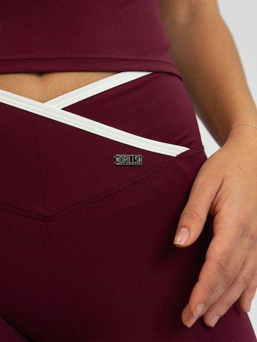 DRILLS Apparel Skinny Leggings 'FUSE' i röd