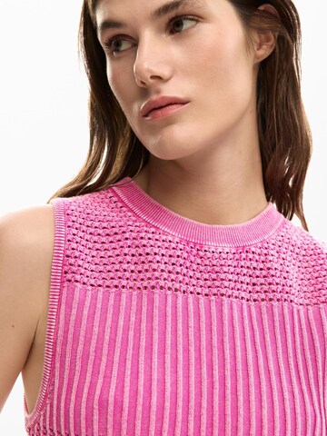 Desigual Свитер в Ярко-розовый