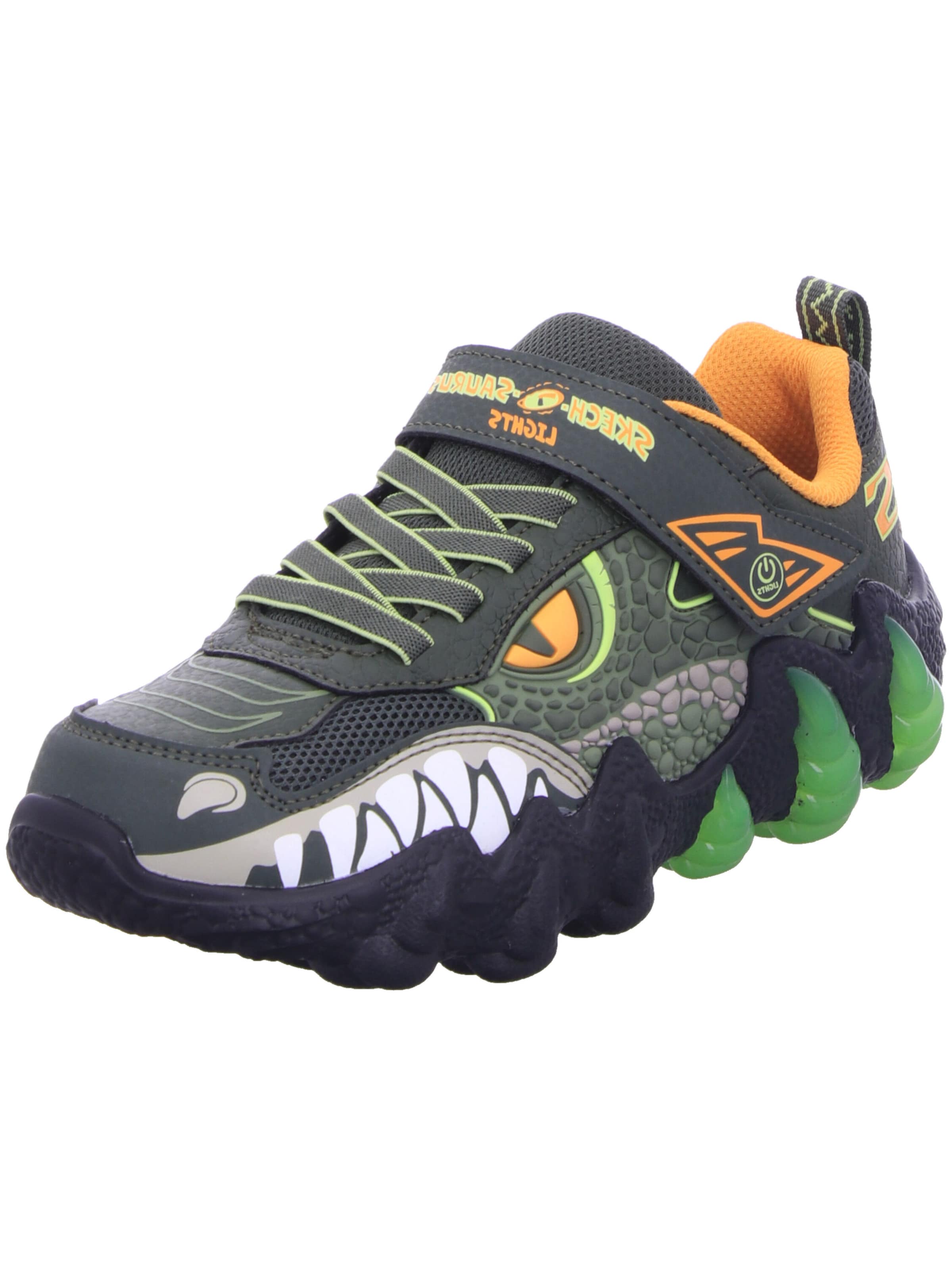 SKECHERS Кроссовки 'SKECH-O-SAURUS LIGHTS 2.0' в Зеленый: спереди