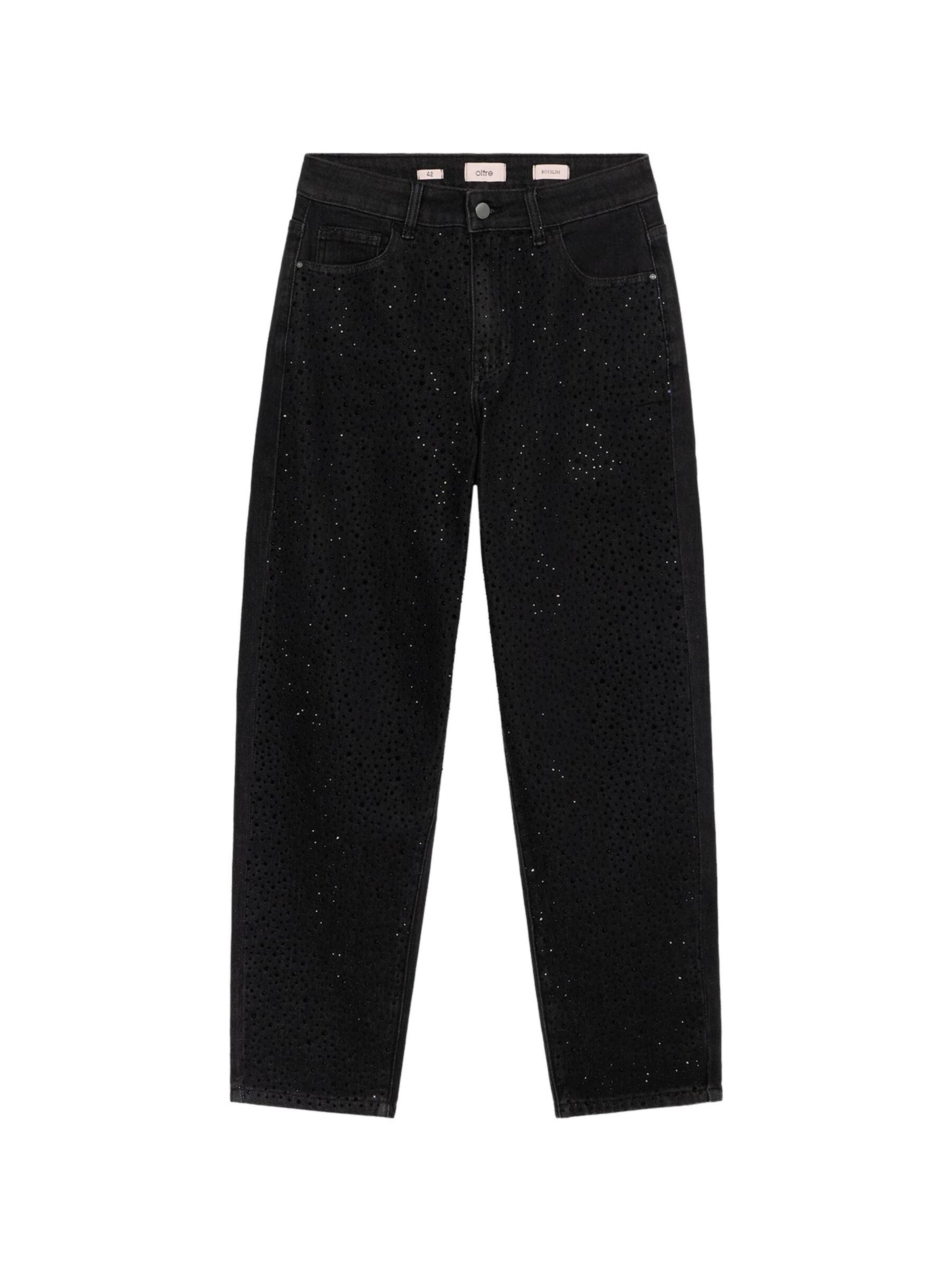 oltre Baggy Jeans in Zwart: voorkant