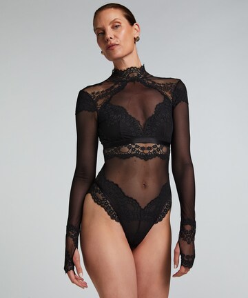 Body 'Daisy' di Hunkemöller in nero: frontale