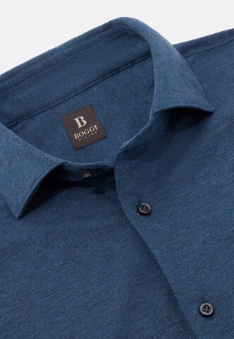 Boggi Milano Comfort fit Overhemd in Blauw
