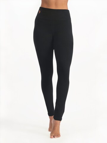 Urban Goddess Yoga & Activewear Slimfit Leggings 'Bhaktified Yoga, Sports and Pilates' in Schwarz