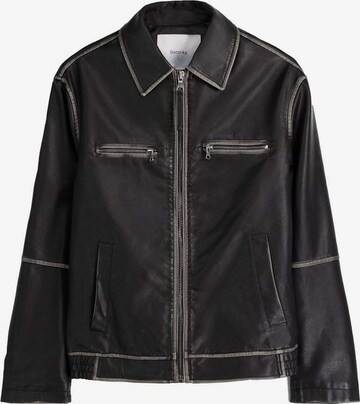 Bershka Between-season jacket in Black: front