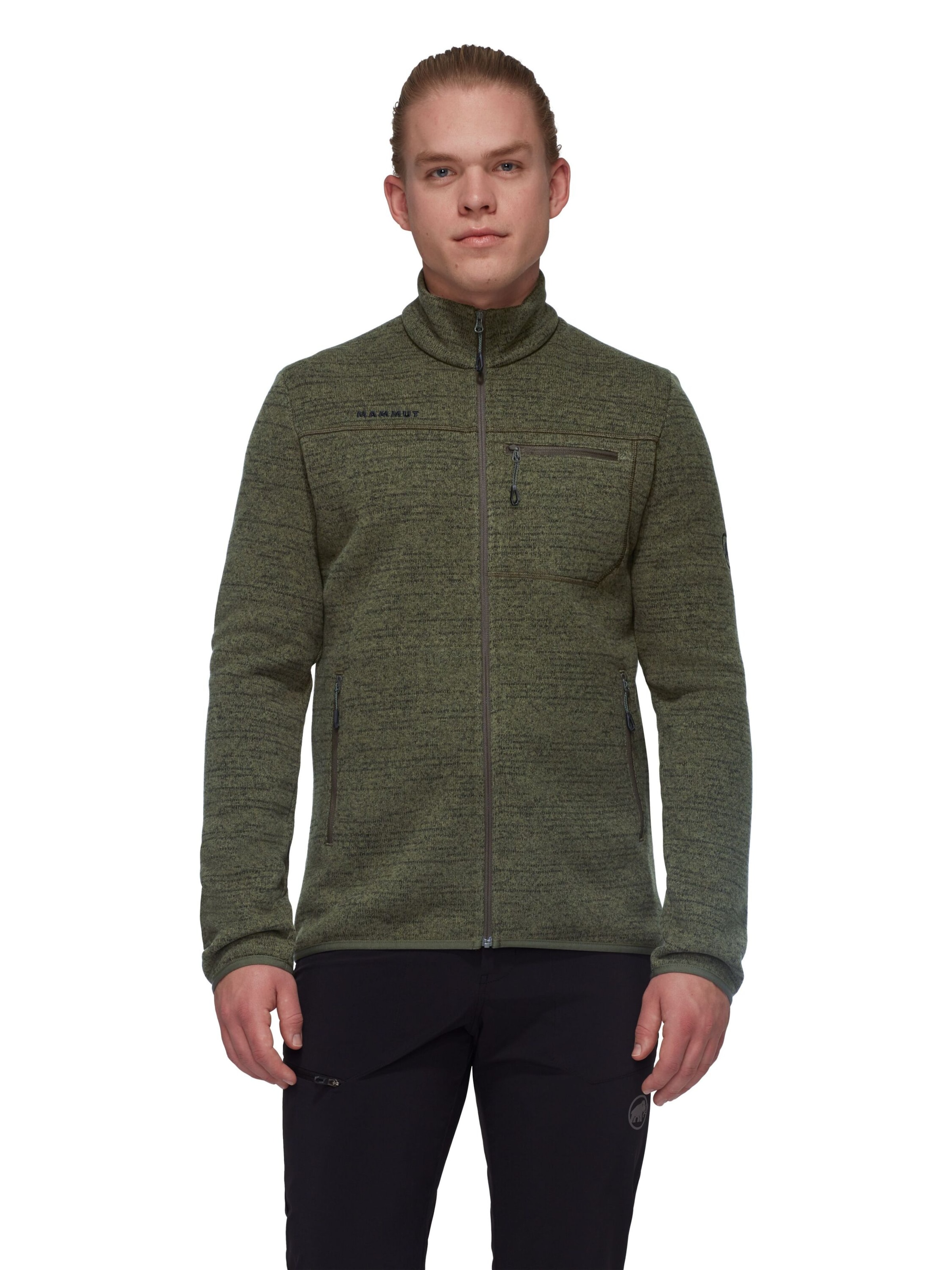 MAMMUT Athletic Fleece Jacket in Green: front