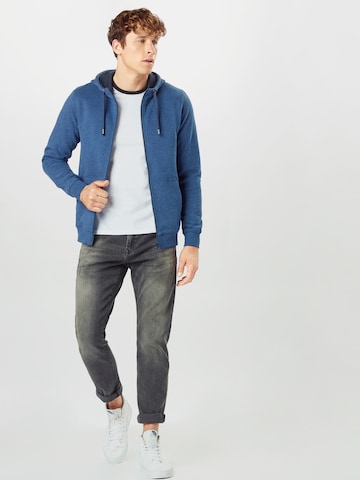 s.Oliver Zip-Up Hoodie in Blue