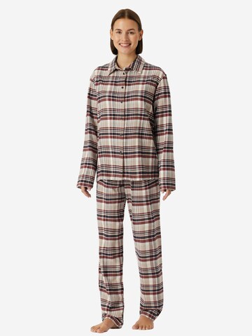 SCHIESSER Pyjama 'Cotton'‌‌‌‌‌‌‌ in Mischfarben