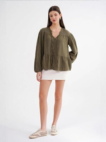 Camicia da donna di MixRay in verde