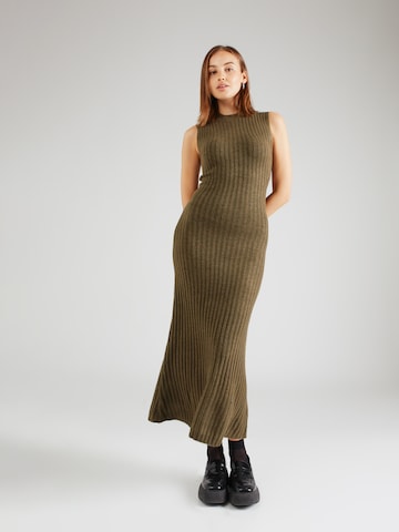 TOPSHOP Knit dress in Green: front