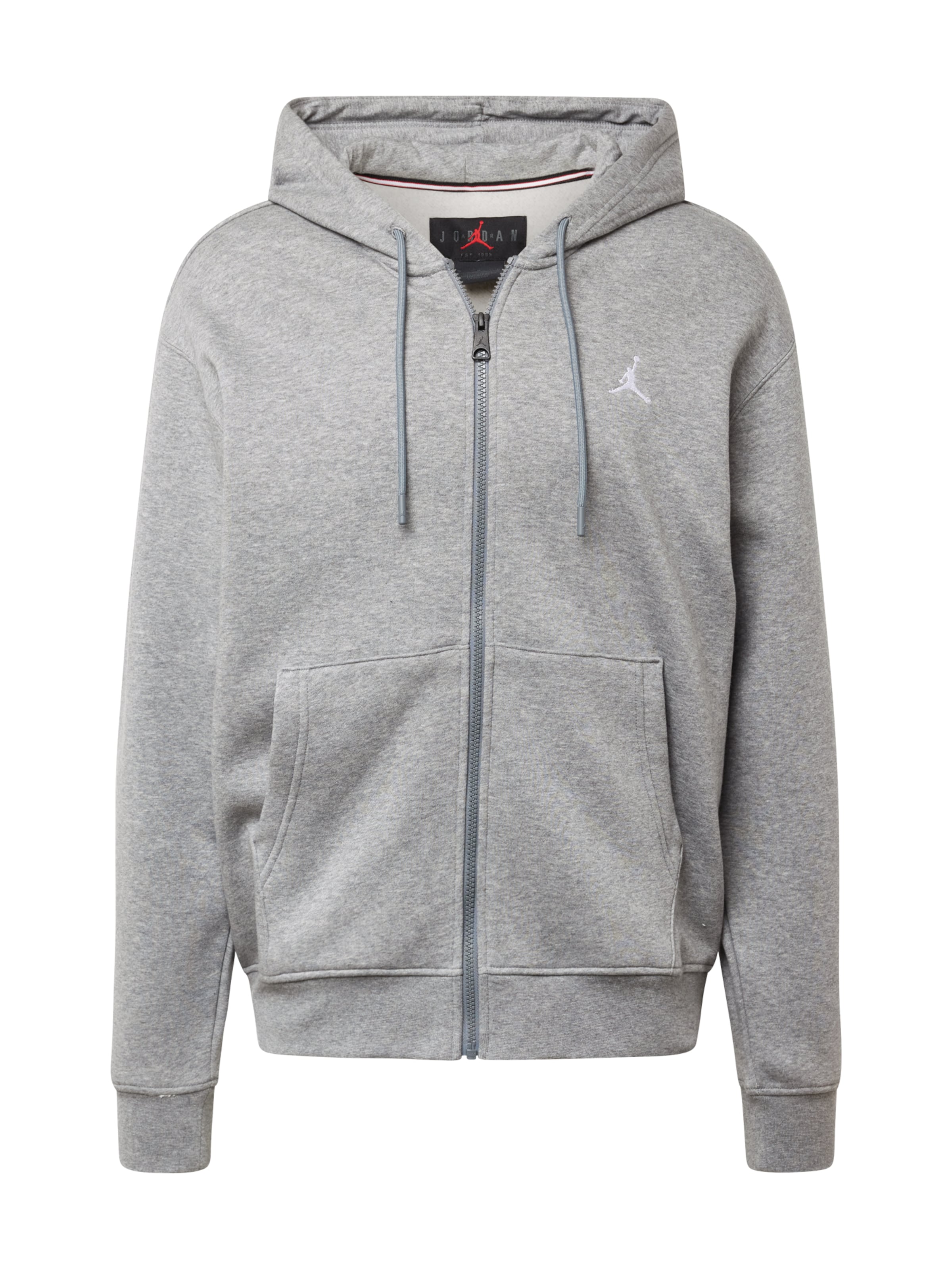Jordan Sweatjacke 'Essential' in Grau: Vorderseite