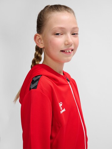 Hummel Sports sweat jacket 'Authentic Pl' in Red