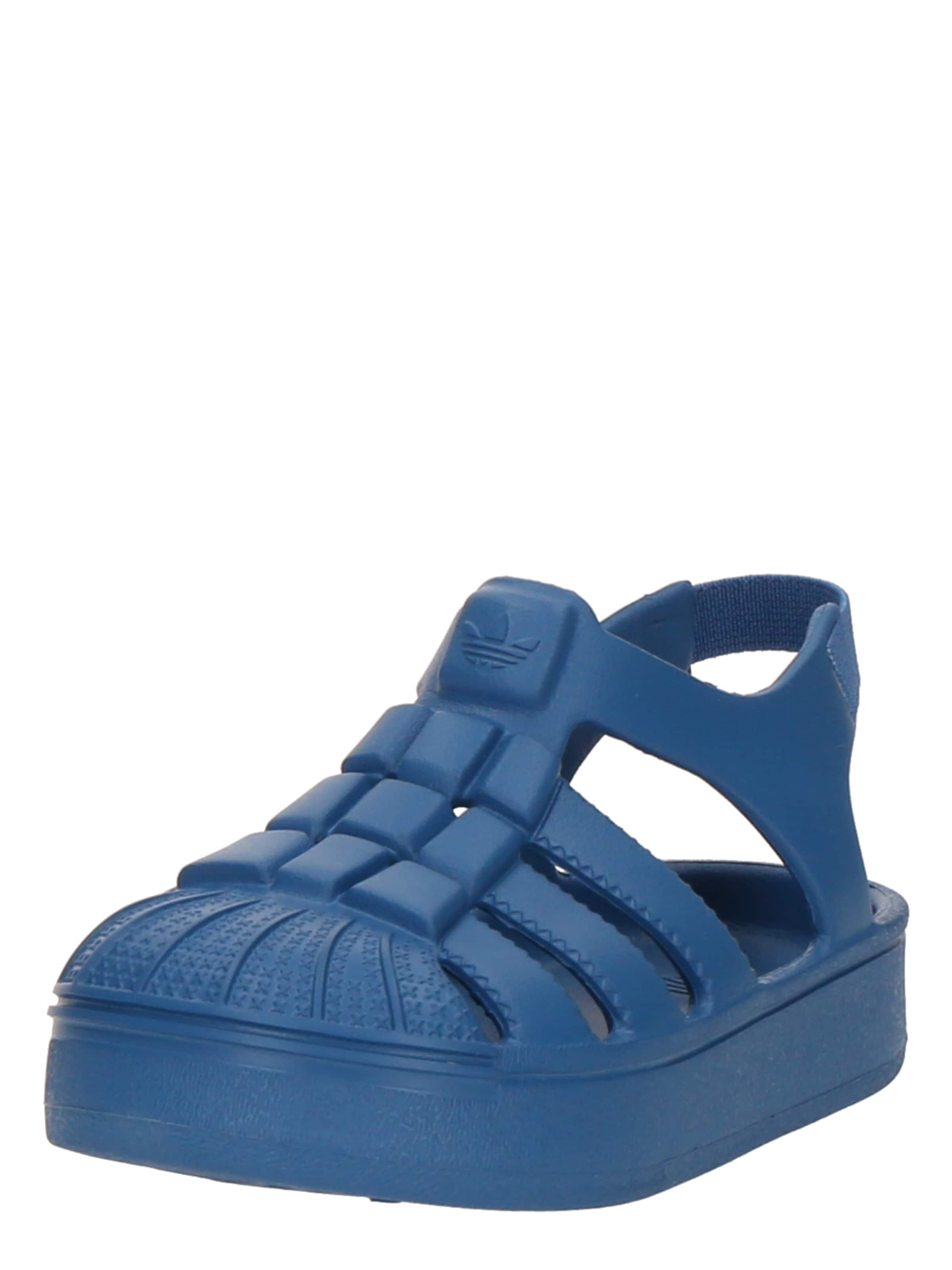 Chaussures ouvertes 'SUPERSTAR I' ADIDAS ORIGINALS en bleu : devant