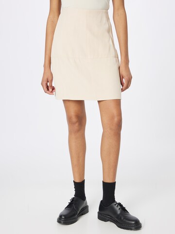 Calvin Klein Rok in Beige: voorkant