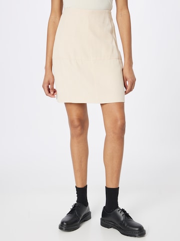 Calvin Klein Skirt in Beige: front