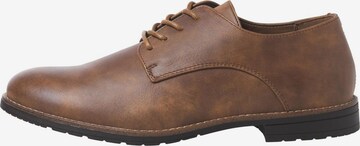 JACK & JONES Lace-Up Shoes in Brown: front