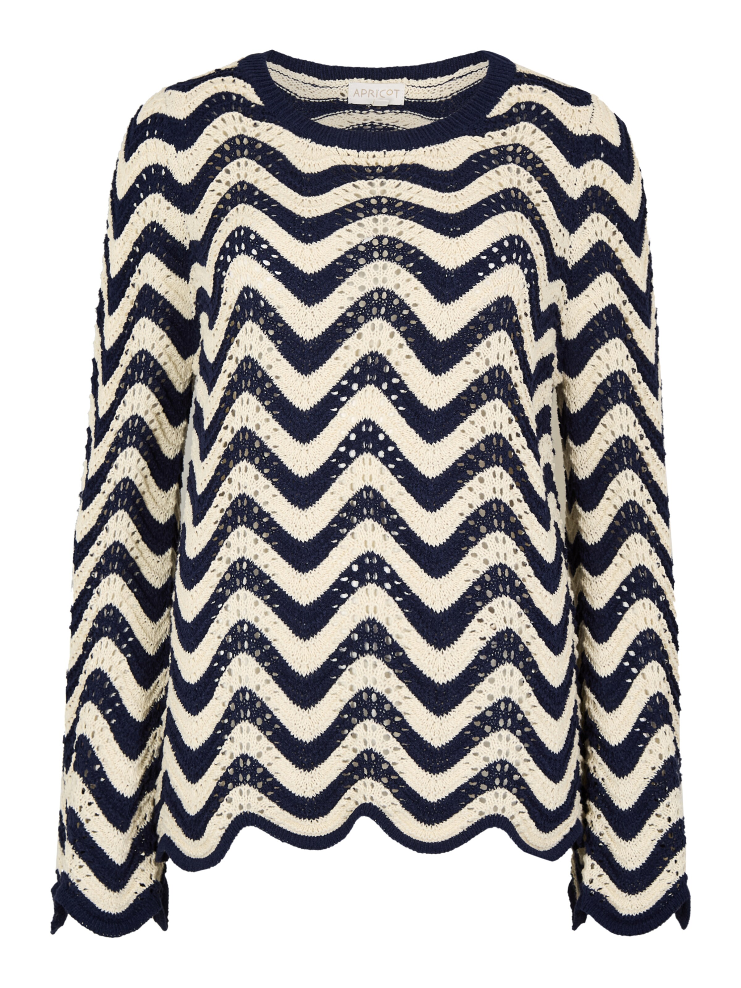 Apricot Trui ' ' in Blauw: voorkant