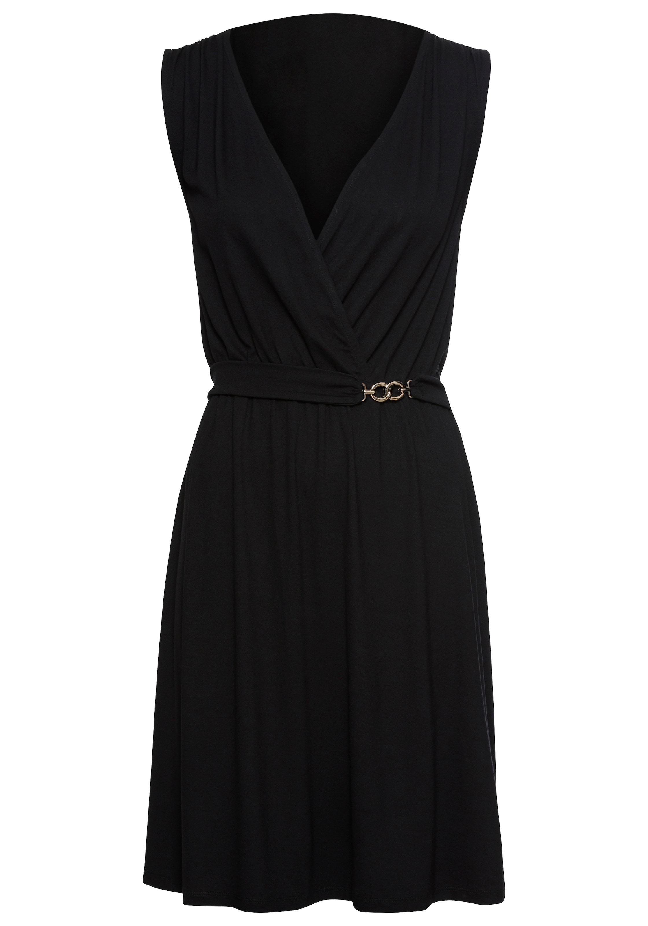 MELROSE Kleid in Schwarz: Vorderseite