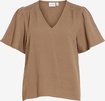 Camicia da donna 'VILania' di VILA in marrone: frontale