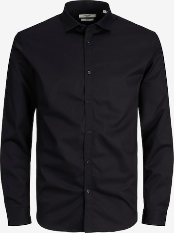 Slim fit Cămașă 'Cardiff' de la JACK & JONES pe negru: față