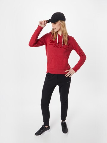 Superdry Sweatshirt 'Venue Interest' in Rood