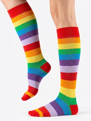 footstar Knee High Socks 'Ringel' in Red
