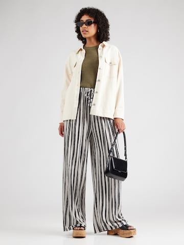 ABOUT YOU Loose fit Trousers 'Maresa' in White