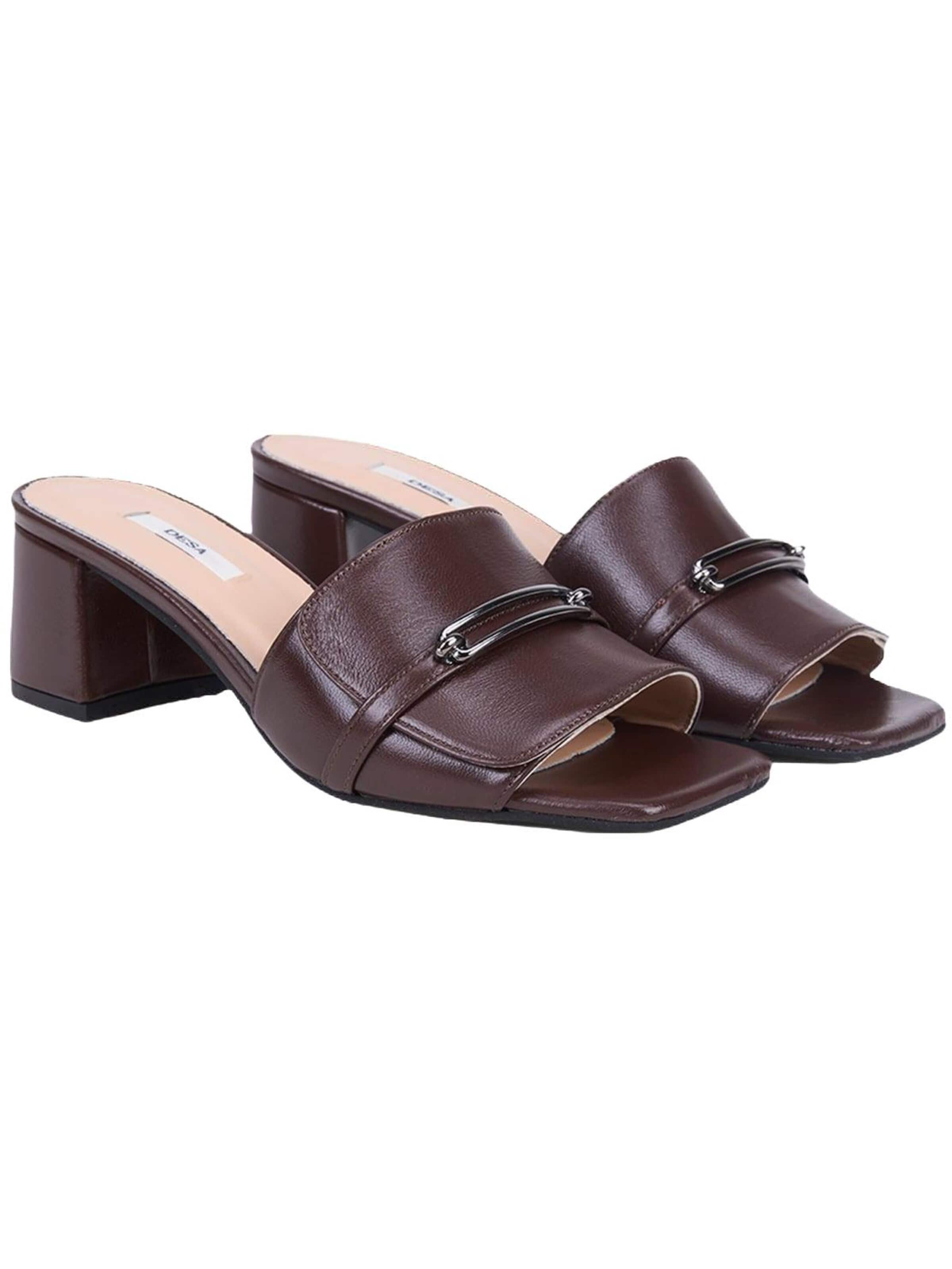 Mule 'Pantoletten mit Absatz' Desa en marron