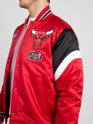 Mitchell & Ness - Casaco meia-estação 'NBA' em vermelho