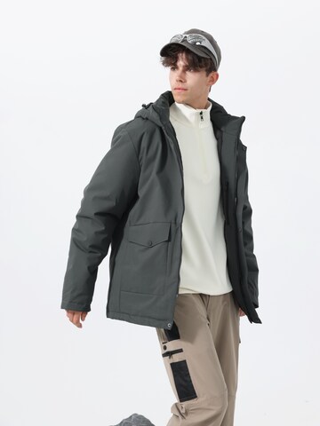 YOUTHUP Winter Jacket 'Kuschel' in Grey