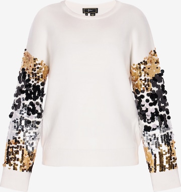 faina - Jersey en beige: frente