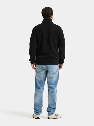 Didriksons Fleece jas 'Peter' in Zwart