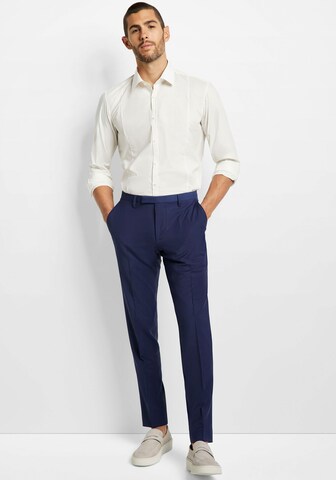 Coupe slim Pantalon à plis CINQUE en bleu