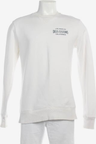 Deus Sweatshirt / Sweatjacke S in Weiß: Vorderseite