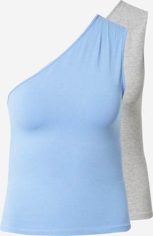 WEEKDAY Top 'Cindy' in Blauw: voorkant