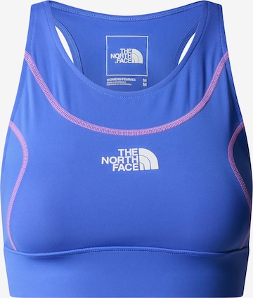 THE NORTH FACE - Soutien Bustier Soutien de desporto 'W HAKUUN' em azul: frente