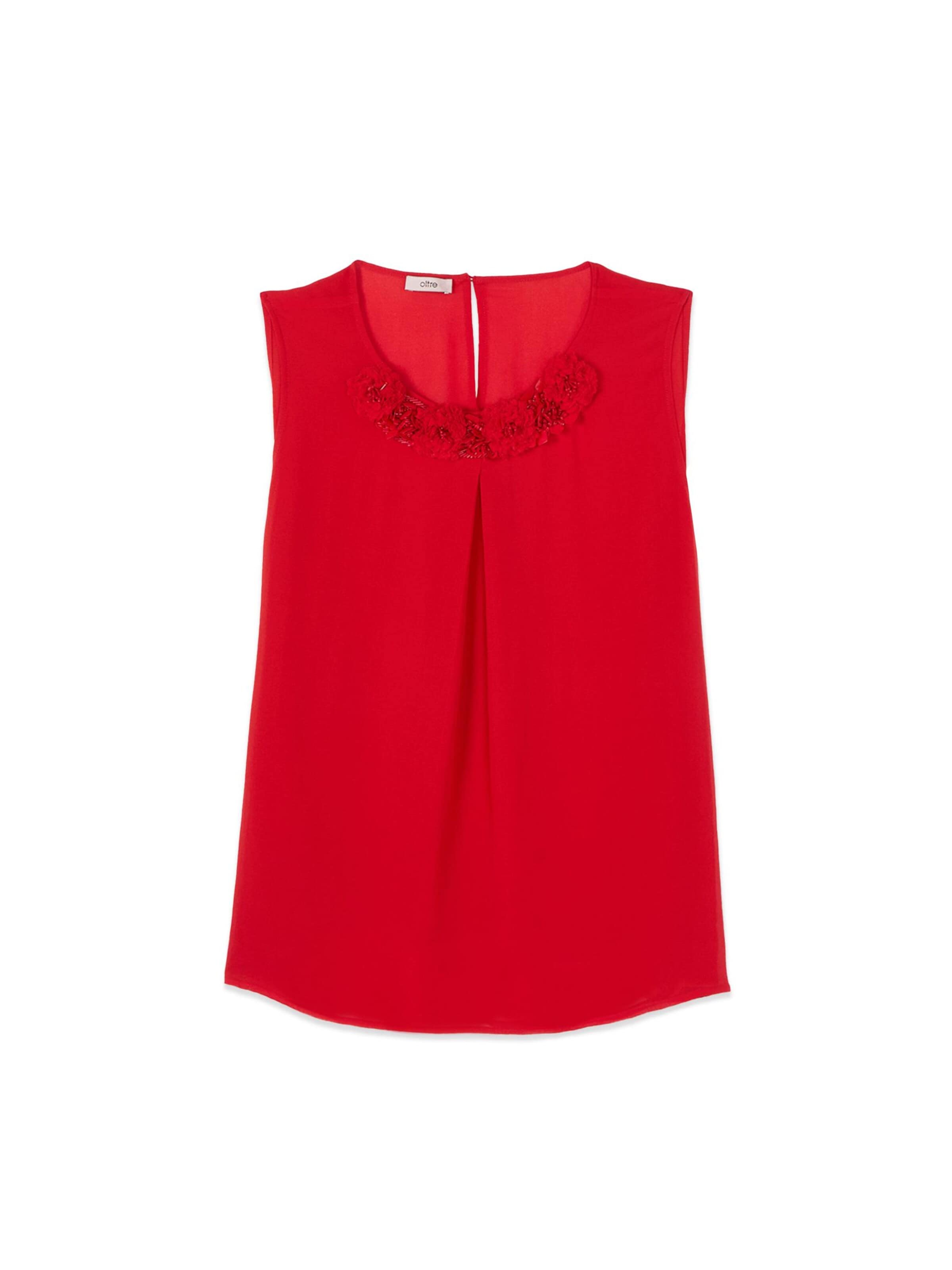 Camicia da donna di oltre in rosso: frontale