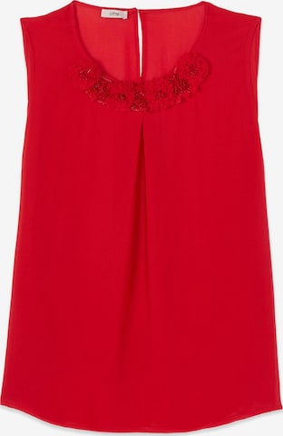 Camicia da donna di oltre in rosso: frontale