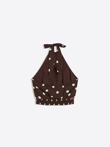 Top di Bershka in marrone